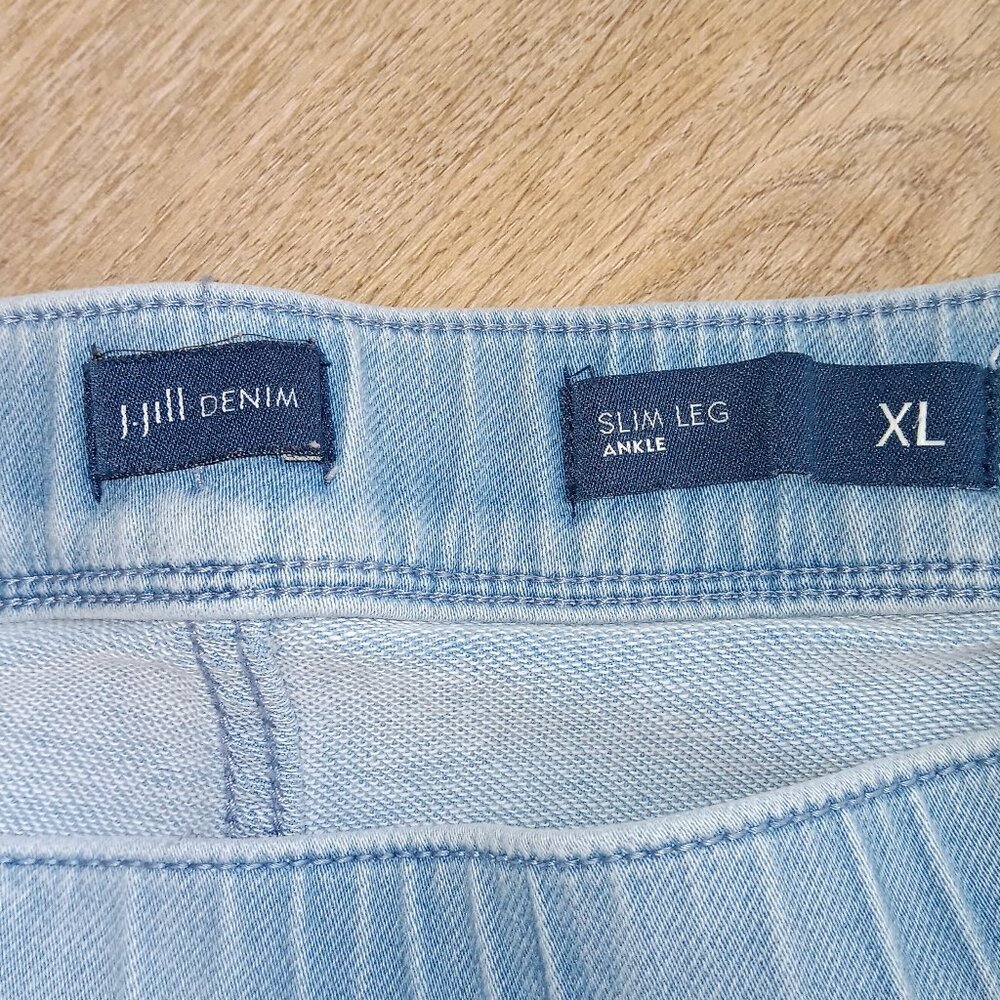 J Jill Slim Leg Ankle Jean Pull On Denim Pants Size XL - Picture 4 of 6